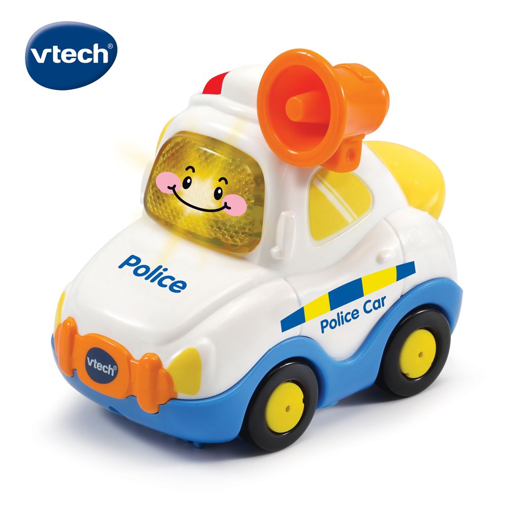 Vtech 　嘟嘟聲光互動車-警車 多功能多玩法全方位學習