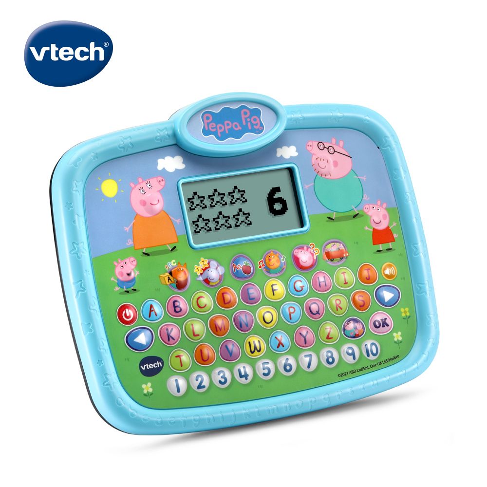 Vtech 　粉紅豬小妹-互動學習小平板 跟著粉紅豬小妹一起快樂學習