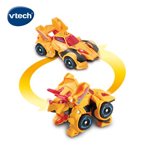 Vtech　聲光變形恐龍車-三角龍-克拉斯