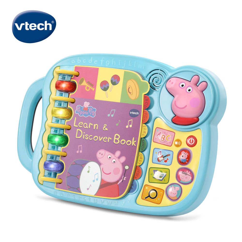 Vtech 　粉紅豬小妹-字母故事啟蒙學習有聲書  英文母語式互動學習提供孩子歡樂成長學習玩具