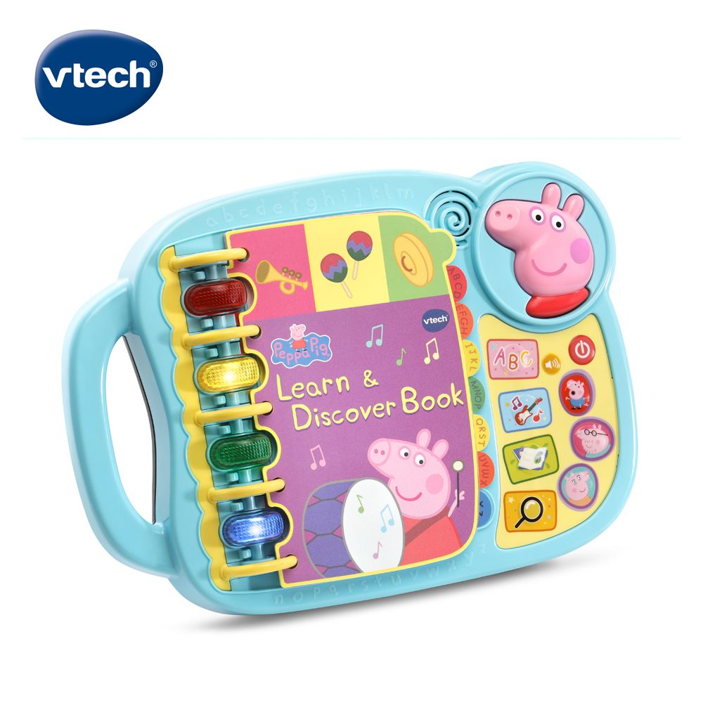 Vtech 　粉紅豬小妹-字母故事啟蒙學習有聲書  英文母語式互動學習提供孩子歡樂成長學習玩具