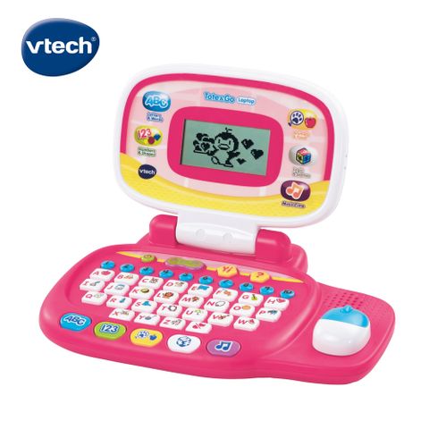 Vtech 　兒童智慧學習小筆電-粉 (寶貝專屬小筆電模仿學習類最佳推薦玩具)