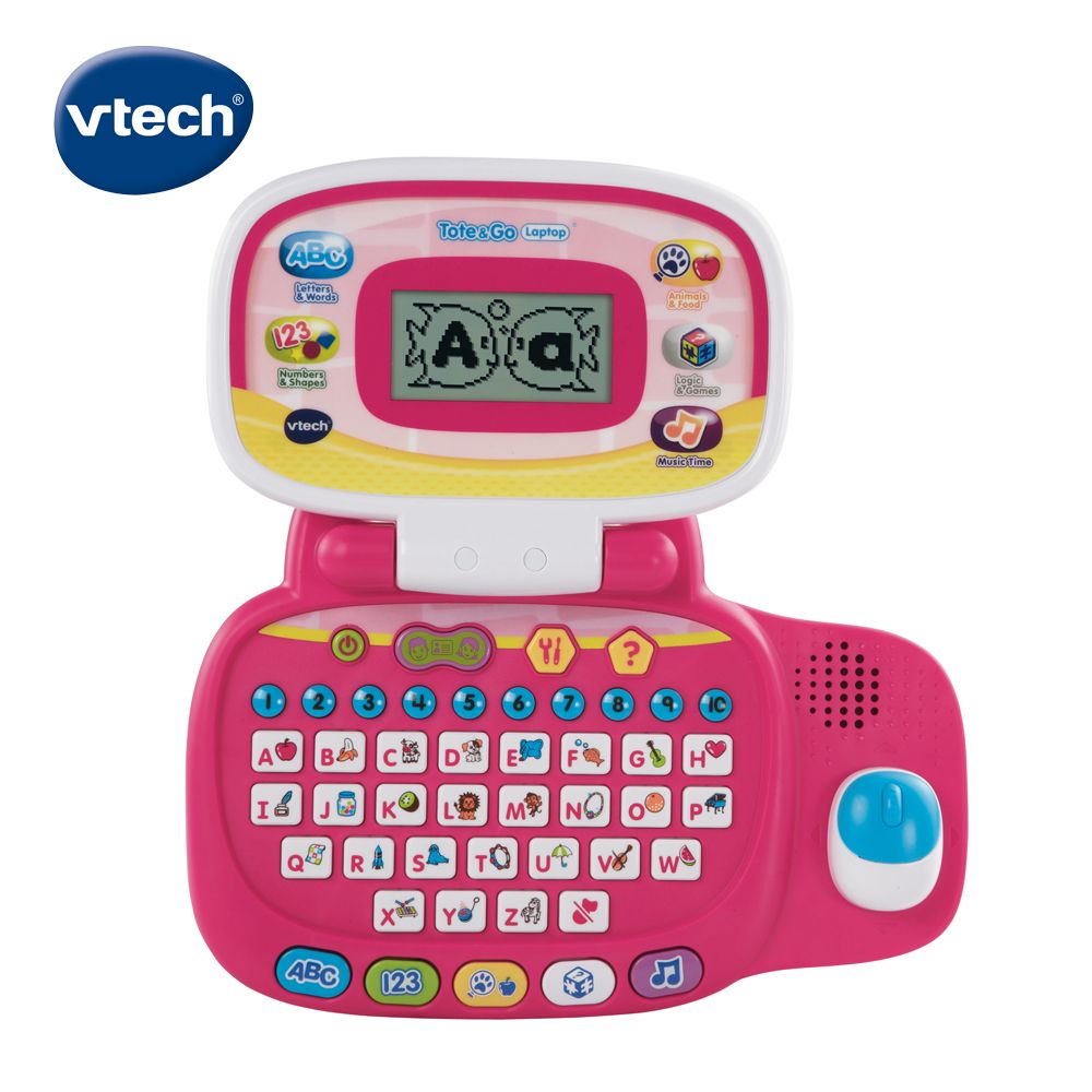 Vtech 　兒童智慧學習小筆電-粉 (寶貝專屬小筆電模仿學習類最佳推薦玩具)