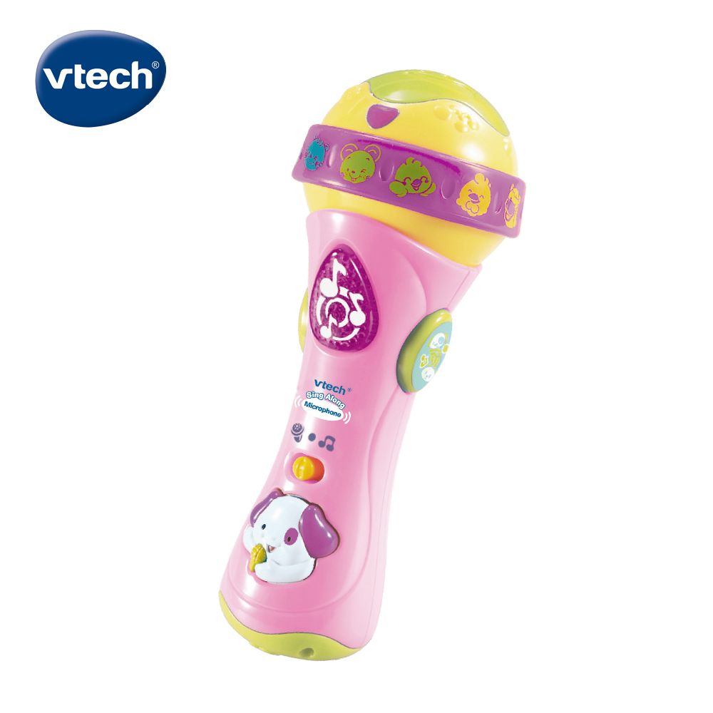 Vtech 　歡唱學習麥克風-粉色 模仿學習類最佳推薦玩具