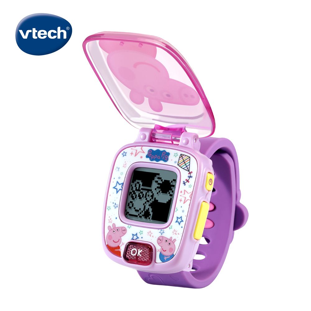 Vtech 　粉紅豬小妹-多功能遊戲學習手錶-粉  多功能多玩法全方位學習