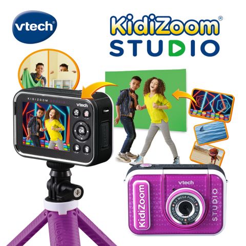 Vtech　多功能兒童數位相機STUDIO-亮麗紫★小小網紅相機 多媒體創意學習★