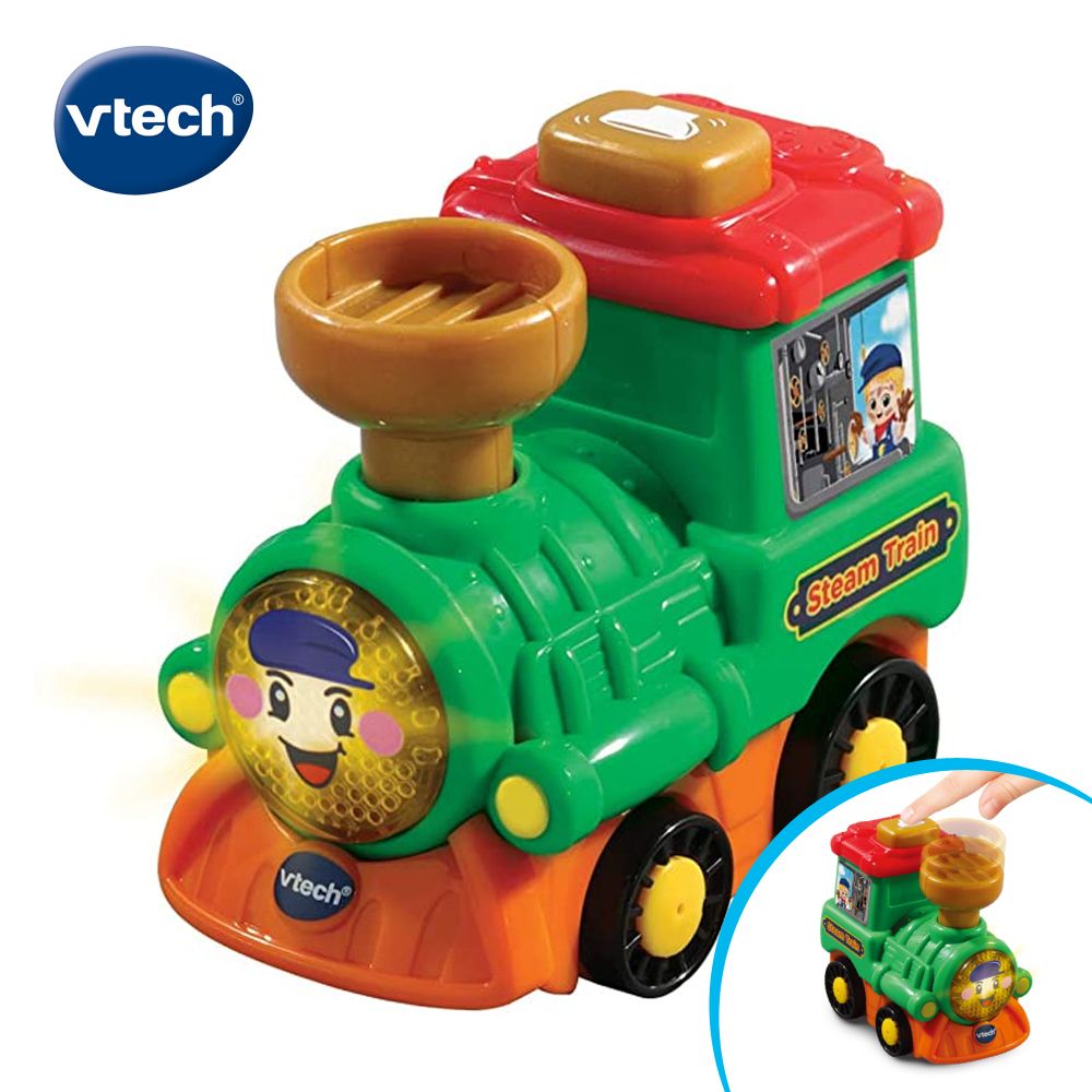 Vtech 　嘟嘟聲光互動車-小火車  會說會唱的音樂小車訓練寶貝手部肌肉