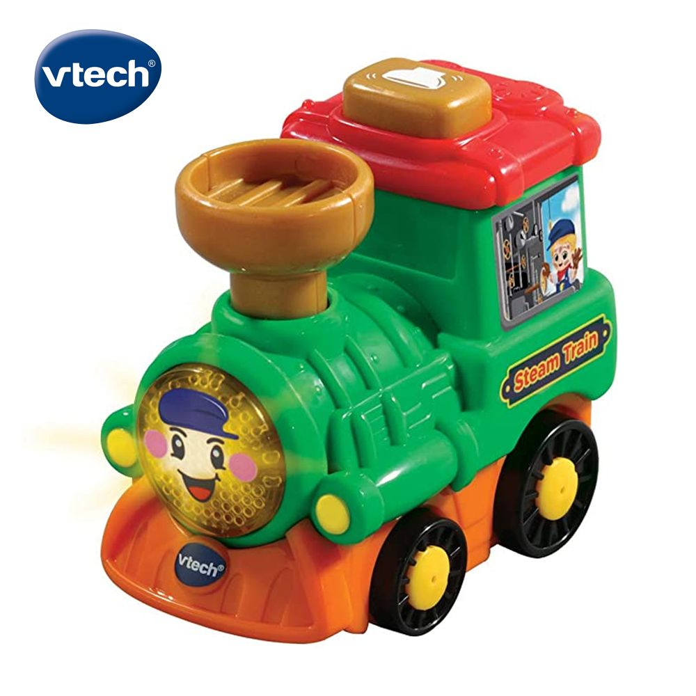 Vtech 　嘟嘟聲光互動車-小火車  會說會唱的音樂小車訓練寶貝手部肌肉