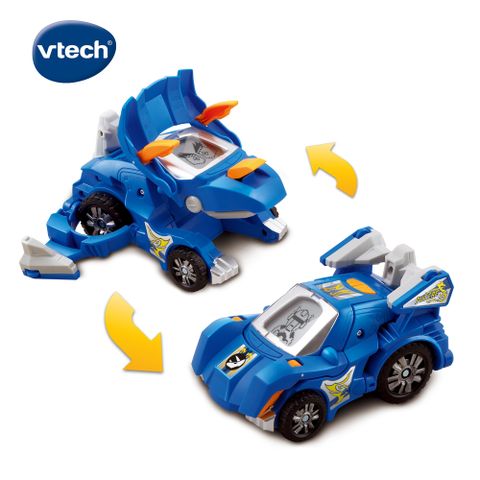 Vtech　聲光變形恐龍車系列-三角龍 -宏恩斯 ★男孩最愛玩具★英文母語式互動學習★2合1恐龍變身跑車設計★