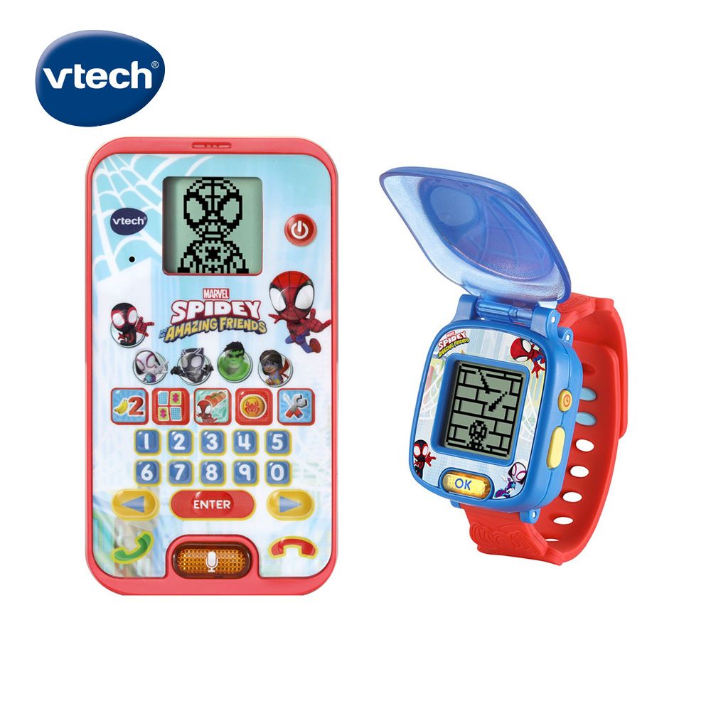 Vtech 　蜘蛛人-英語學習智慧互動2入組 (手機+手錶)最受歡迎的禮物清單