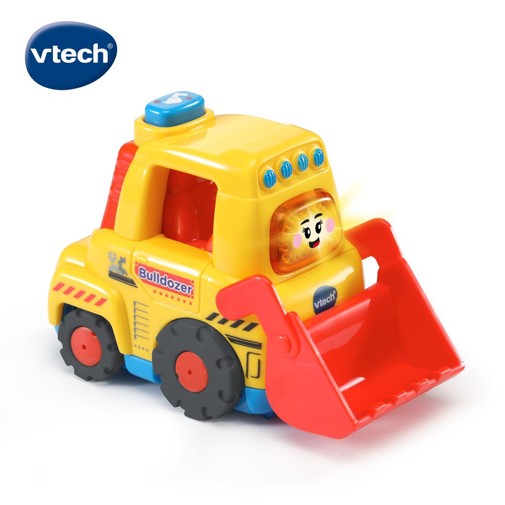 Vtech 　嘟嘟聲光互動車-堆土機  會說會唱的音樂小車訓練寶貝手部肌肉