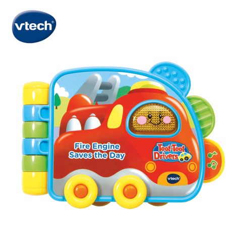 Vtech 　嘟嘟車生活翻翻書-消防車  英文母語式互動學習提供孩子歡樂成長學習玩具