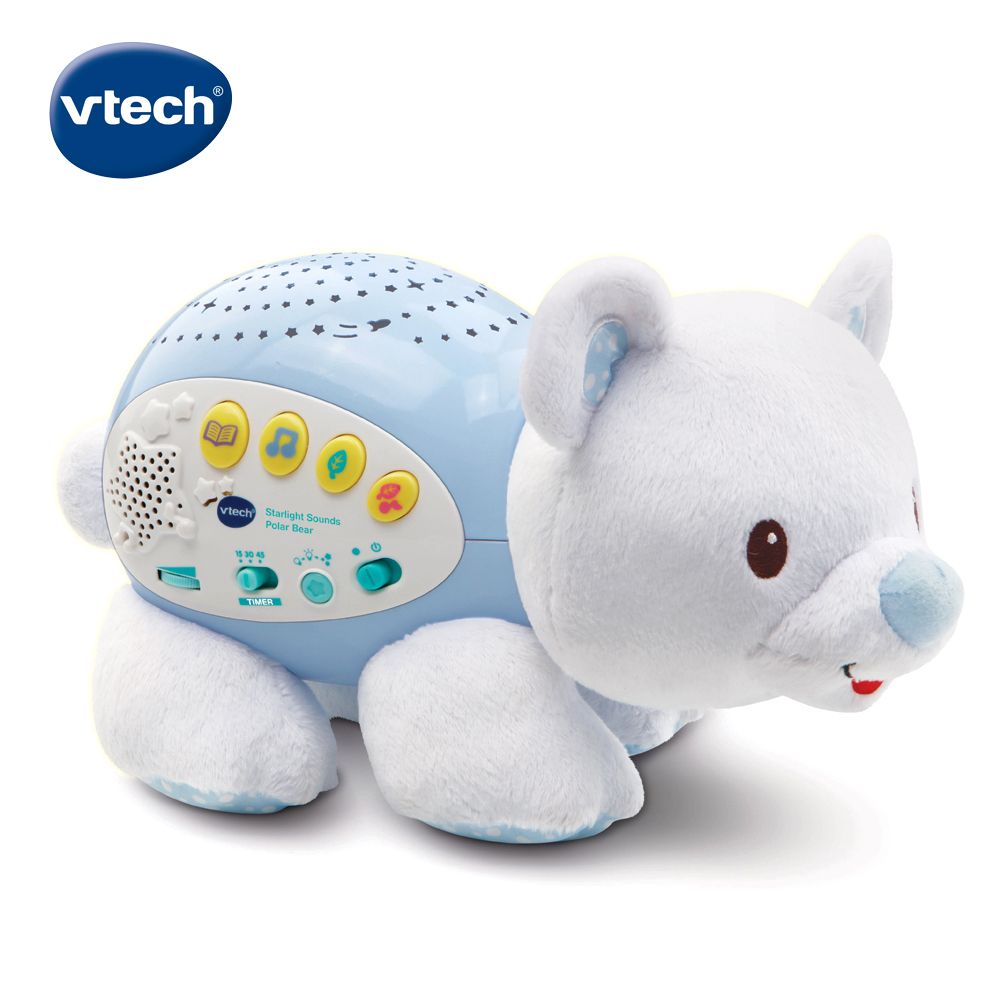 Vtech 　星空投射音樂北極熊  舒眠輕柔音樂+柔和星空小夜燈寶貝睡整夜神器