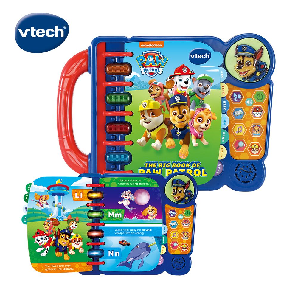 Vtech 　卡通授權啟蒙學習書3入組(汪汪隊+米奇+蜘蛛人) 授權禮物大集合