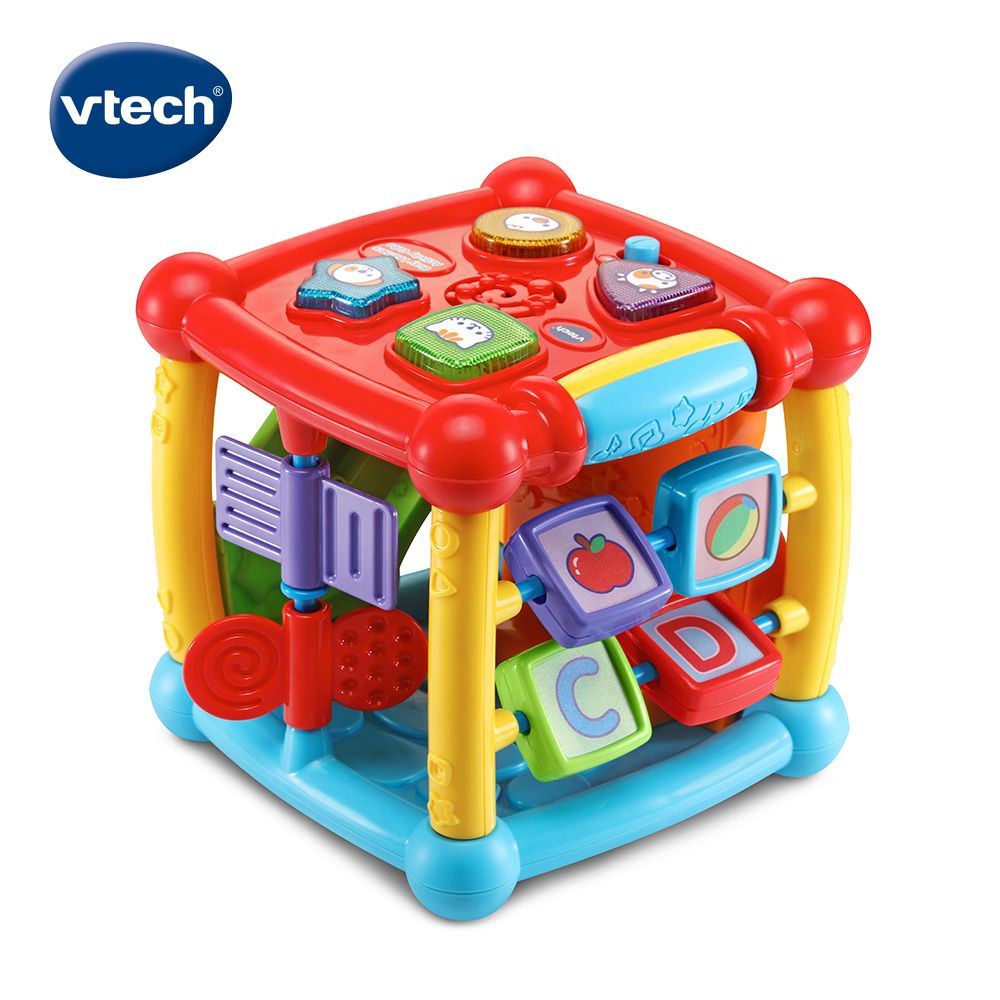 Vtech 　聲光互動學習盒-亮黃  英文母語式互動學習提供孩子歡樂成長學習玩具