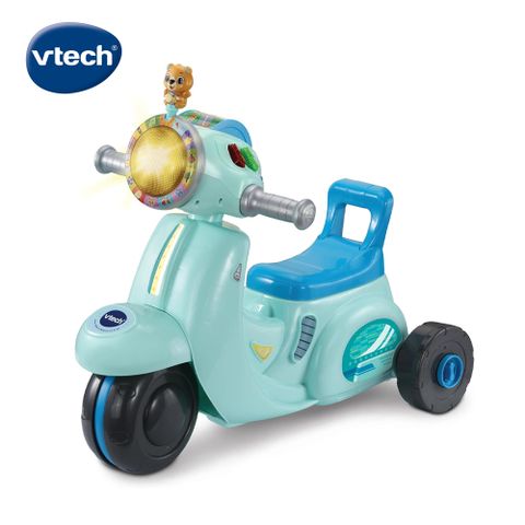 Vtech　2合1嚕嚕摩托車-藍綠色