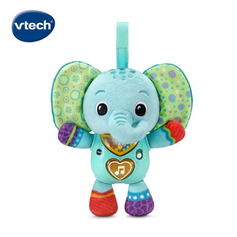 Vtech　可掛式音樂安撫抱偶-藍寶象