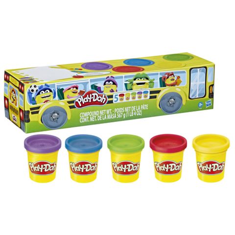 Play-Doh 培樂多 上學趣校車包5罐黏土組