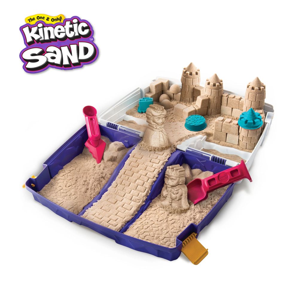  【瑞典Kinetic Sand】動力沙沙堡攜帶遊玩組腦部創造力的開發跟孩子一起體驗動力沙的魅力吧