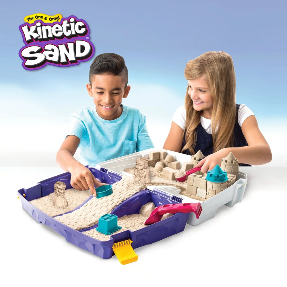  【瑞典Kinetic Sand】動力沙沙堡攜帶遊玩組腦部創造力的開發跟孩子一起體驗動力沙的魅力吧