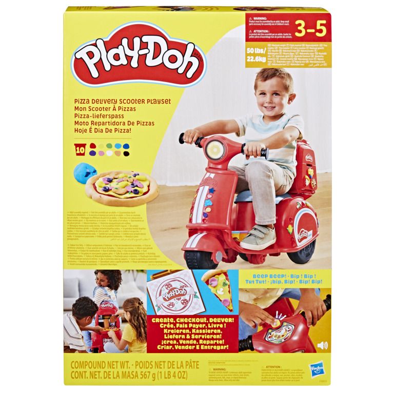 Play-Doh 培樂多 孩之寶 HASBRO 披薩外送車遊戲組 機車 披薩 外送 內附黏土