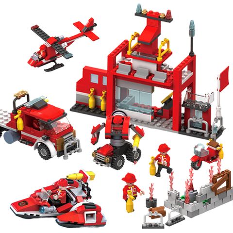 COGO積木 8合1消防系列 3018 (8盒裝)