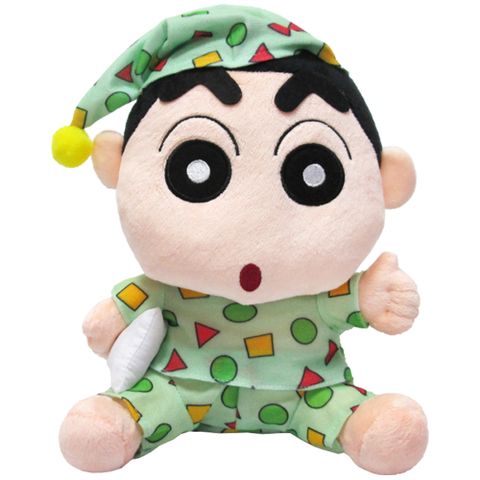 蠟筆小新絨毛娃娃玩偶抱枕頭睡衣款30公分 04355(生日禮物 聖誕節)【小品館】