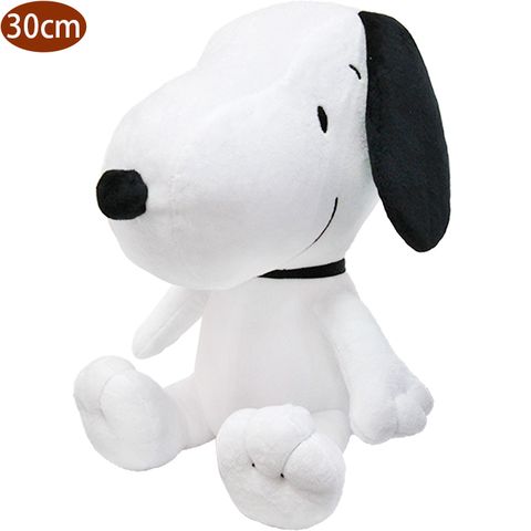 SNOOPY 史努比 史努比絨毛娃娃玩偶抱枕坐姿款30公分 103350(生日禮物 聖誕節)【小品館】