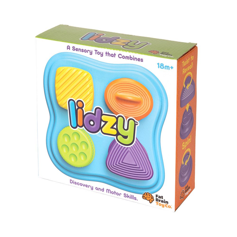 A Sensory Toy that Combines18mDiscovery and  SkillsFatBrainToy Co. Spin toReveal