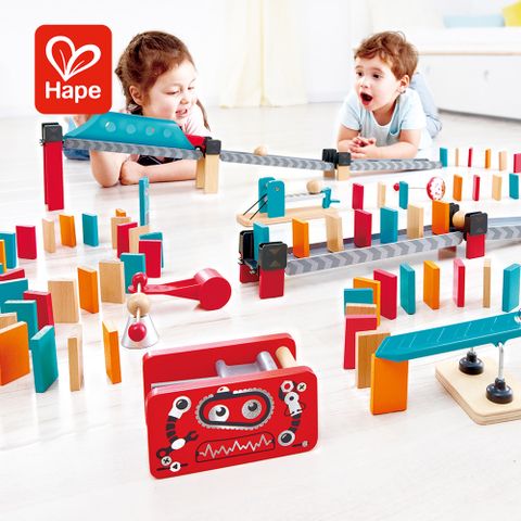 Hape 【德國】機器工廠骨牌遊戲組