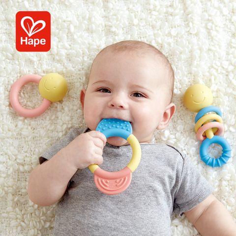 Hape 日本米製搖鈴固齒器3件組