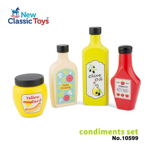 New Classic Toys 【荷蘭】木製小主廚美食調味組-10599