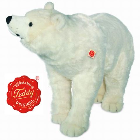 超大北極熊德國泰迪熊【HERMANN TEDDY德國泰迪熊】泰迪熊玩偶公仔絨毛娃娃泰迪熊德國製超大北極熊，德國製防過敏抗菌。德國第一品牌百年歷史赫爾曼泰迪熊限量值得收藏 。
