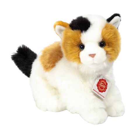 【HERMANN TEDDY】德國赫爾曼泰迪熊偶公仔絨毛娃娃泰迪熊快樂棕白貓    