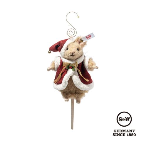 STEIFF 金耳釦泰迪熊 德國-Santa Mouse ornament L/E2000 聖誕小老鼠 (限量版)