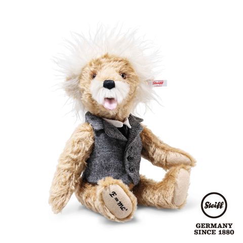 STEIFF 金耳釦泰迪熊 德國 - Albert Einstein Teddy bear 愛因斯坦 (海外限量版)