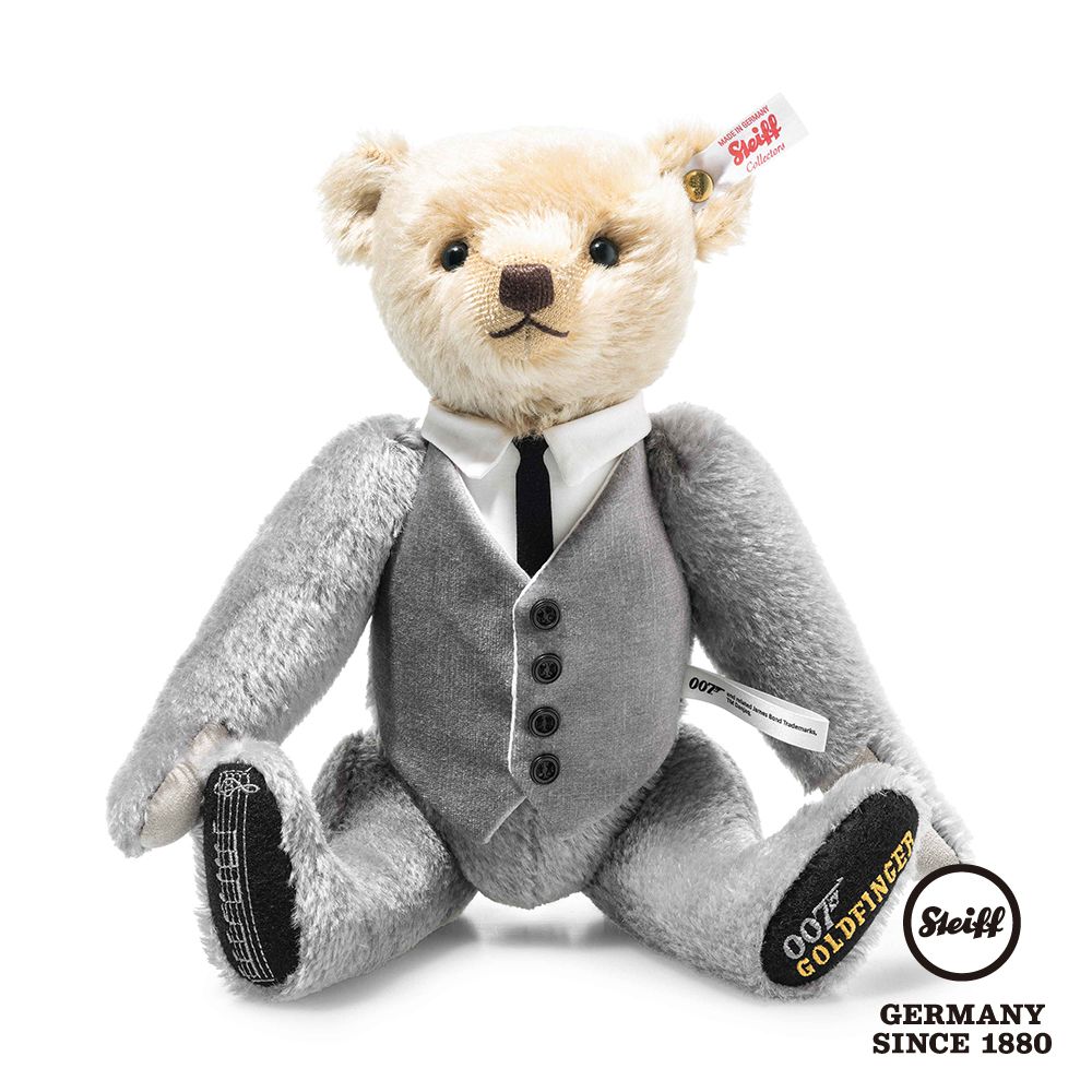 STEIFF 金耳釦泰迪熊 德國 - James Bond Goldfinger Musical Teddy Bear (海外限量版)