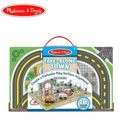 Melissa & Doug 瑪莉莎 Melissa&Doug 帶著走寶盒 - 小小城鎮(30141)