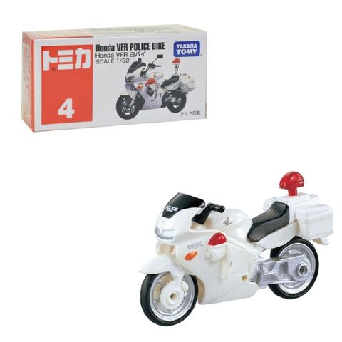 TOMICA #004_716464 本田白色摩托車 『 玩具超人 』