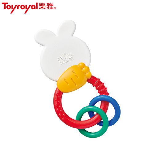 Toyroyal 樂雅 日本沛醬兔固齒器握環搖鈴