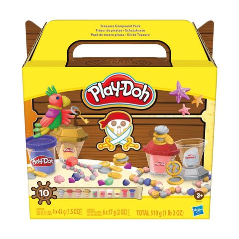 《 Play-Doh 培樂多 》海盜尋寶閃亮黏土提盒F73805