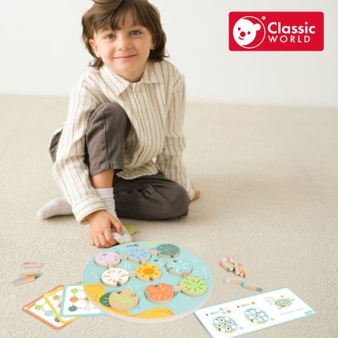 【德國 classic world 客來喜經典木玩】趣味池塘對對碰《20256》