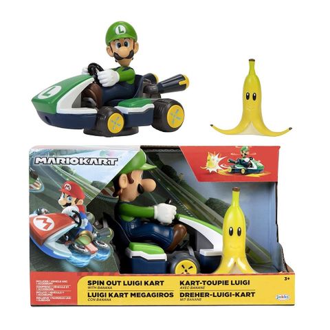 Jakks Pacific 任天堂 超級瑪麗 2.5吋 失控賽車 路易吉款 代理