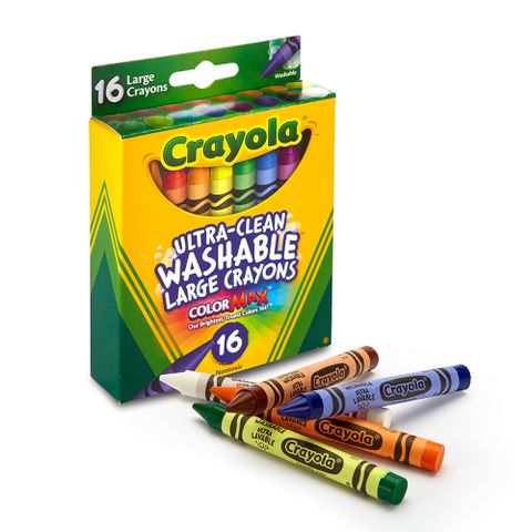 crayola 繪兒樂 美國可水洗16色大蠟筆