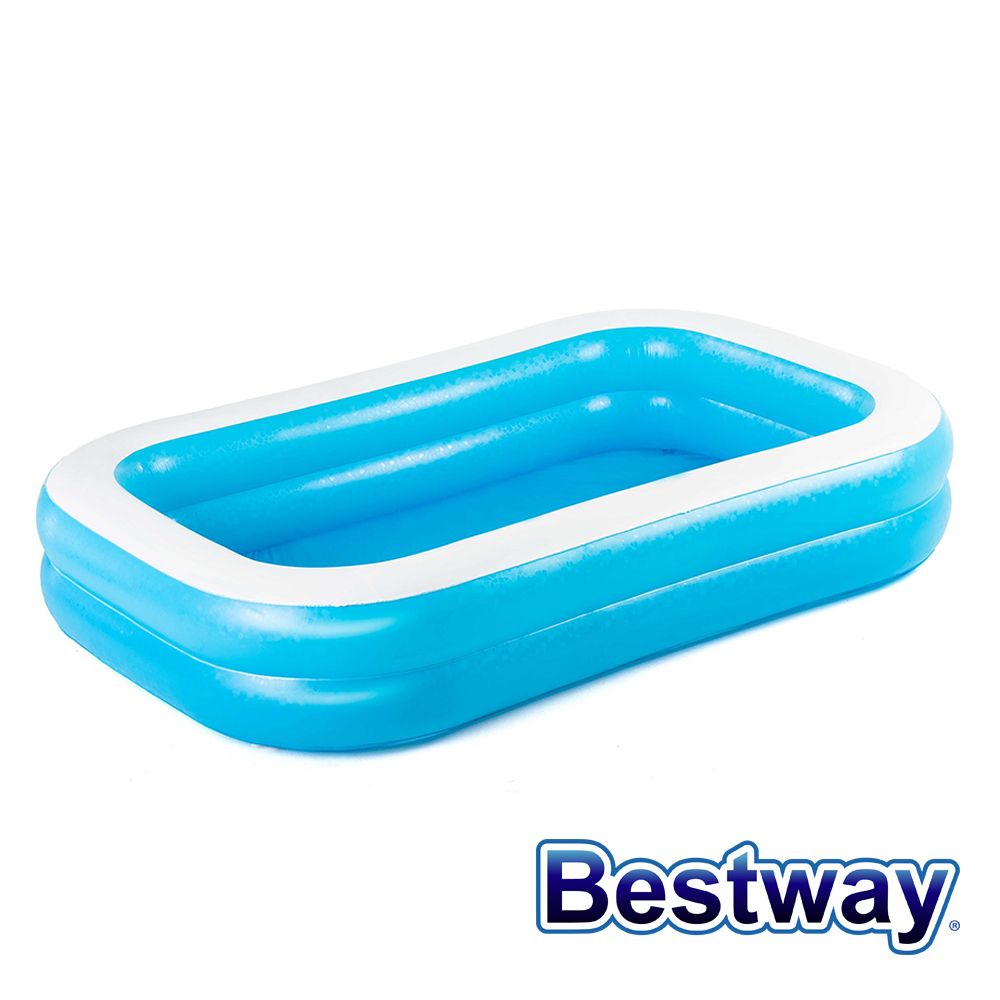 愛而富 【L&R】Bestway 2.62尺藍色長方型家庭泳池 54006