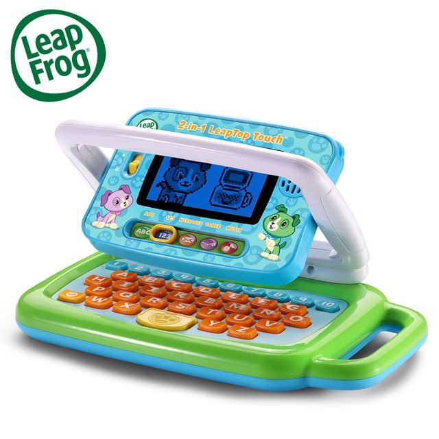 LeapFrog 跳跳蛙 【Leap Frog】翻轉小筆電(綠) 歡樂學習快樂成長原廠優質玩具