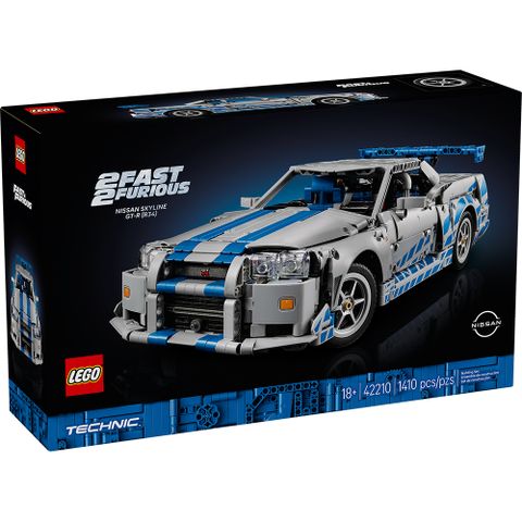 樂高積木LEGO 42210 202506 科技系列 - 2 Fast 2 Furious Nissan Skyline GT-R (R34) Car
