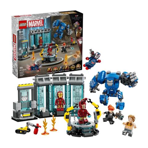 LEGO 樂高 76315 鋼鐵人實驗室：鋼鐵裝展示區