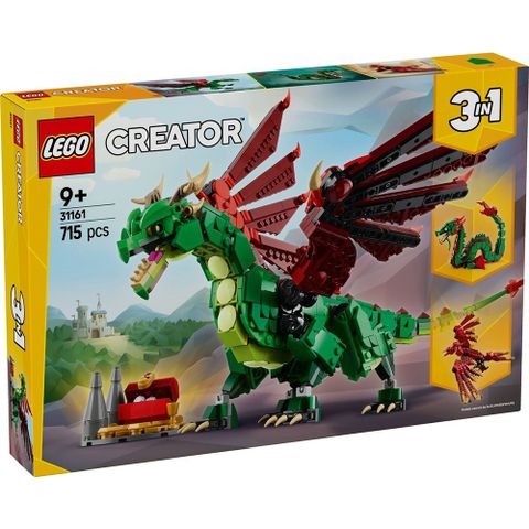 LEGO 樂高 31161 202501 創意大師三合一系列 - 中世紀飛龍