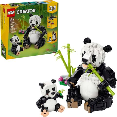 LEGO 樂高 31165 202501 創意大師三合一系列 - 野生動物：熊貓家庭